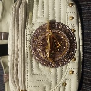 *3 FOR $15* FORD MUSTANG Mint Green Vegan Faux Leather Belt Bag Fanny Pack Bling